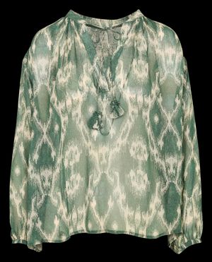 Ba&sh - Blouse oversize imprimée - Taille 3 - Kaki