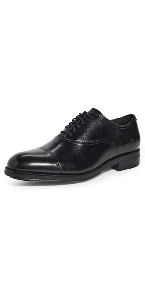 Cole Haan Ledley Grand Cap Toe Oxford Dress Shoes Black / Black 11.5