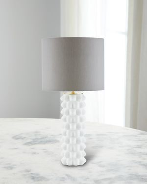 Georgia Table Lamp, White