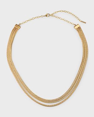 Safu Layered Herringbone Necklace