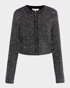 Ferra Sequined Knit Cardigan