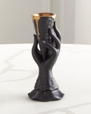 Gilded I-Scream Bud Vase