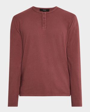 Men's Garment-Dyed Henley Shirt