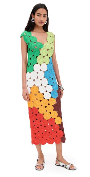 SIMONMILLER Muro Crochet Dress Island Multi L