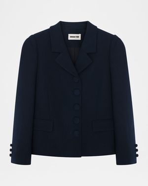 Short Wool-Blend Jacket