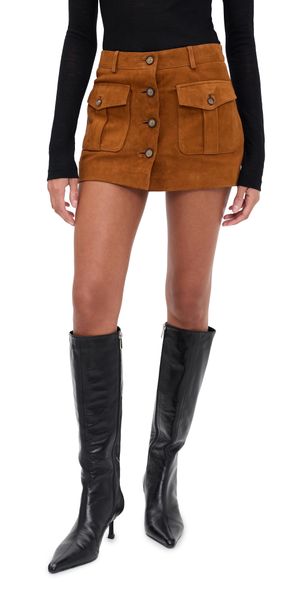 The Garment Suede Mini Skirt Hazelnut 10