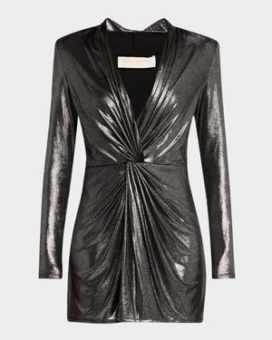Faye Metallic Mini Dress