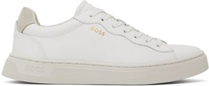 BOSS White Logo Sneakers