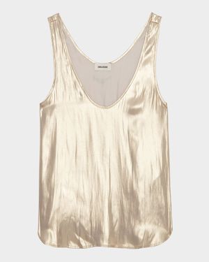 Tarys Satin Tank Top