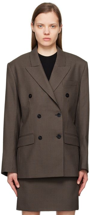 Ernest W. Baker SSENSE Exclusive Brown Blazer