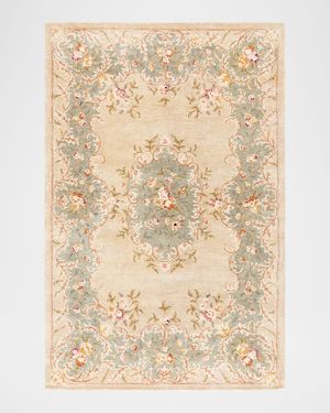 Aubusson Hand Tufted Rug, 9' x 12'