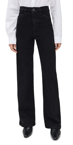 Favorite Daughter The Mischa Super High Rise Wide Leg Jeans Onyx 31
