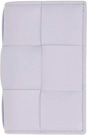 Bottega Veneta Purple Cassette Business Card Holder