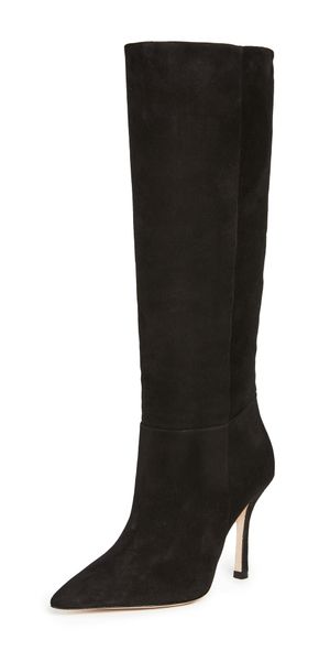 Larroudé Kate To the Knee Boots Black 5.5