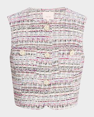 Auden Cropped Tweed Vest