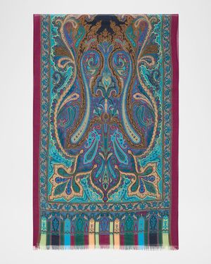 Paisley Sheer Silk Scarf