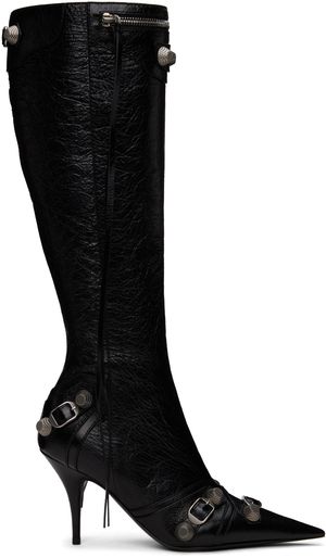 Balenciaga Black Cagole 90mm Tall Boots