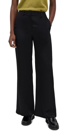 Theory Fluid Base Satin Pants Black 0