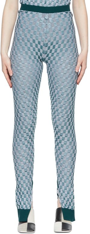 MM6 Maison Margiela Legging vert en nylon