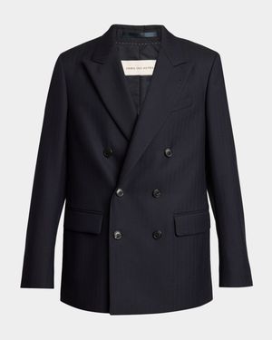 Men's Buforden Double-Breasted Wool Jacket