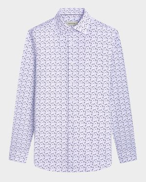 Men's OoohCotton James Cocktail-Print Sport Shirt