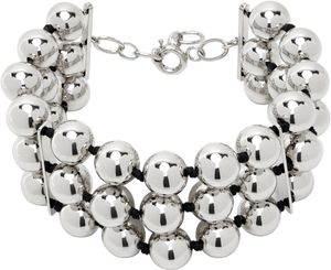 D'heygere Silver Ball Chain Choker
