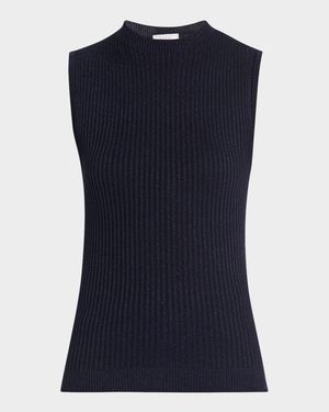 Sleeveless Rib Knit Top