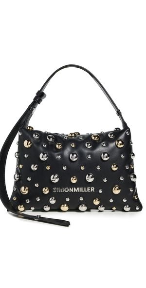 SIMONMILLER Studded Mini Puffin Bag Black/Silver/Gold One Size