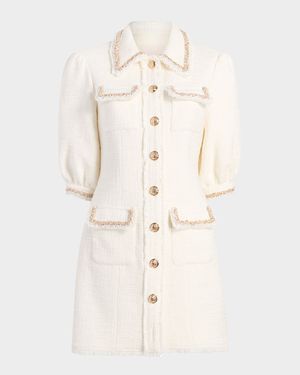 Nyx Encrusted Braid Mini Dress