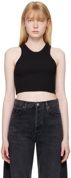 AGOLDE Black Bailey Tank Top
