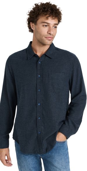 RAILS Lennox Shirt Abyss Melange L