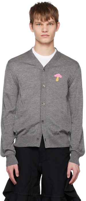 Comme des Garçons Shirt Gray Brett Westfall Edition Cardigan