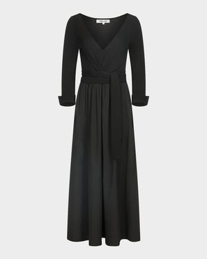 Ballerina A-Line Wrap Midi Dress