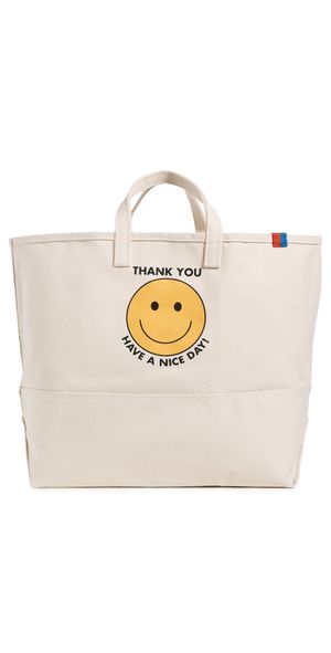KULE The Take Out Tote White Canvas One Size