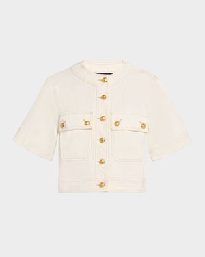 Elias Short-Sleeve Denim Jacket