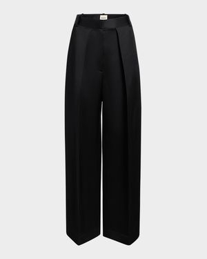 Marinta Pintuck Wide Leg Pants