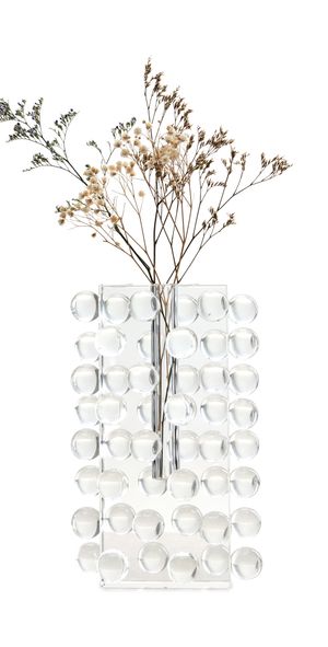 Tizo Design Large Crystals Glass Tall Vase Clear One Size