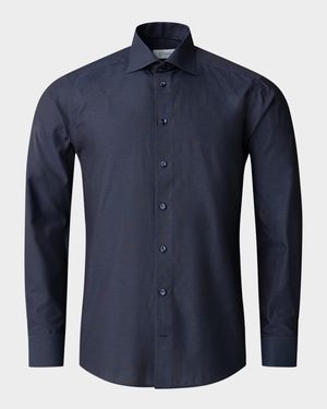 Men's Slim-Fit Cotton Dobby Sport Shirt