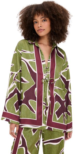 Seven Wonders Alessandra Sleeved Shirt Alessandra Green XS