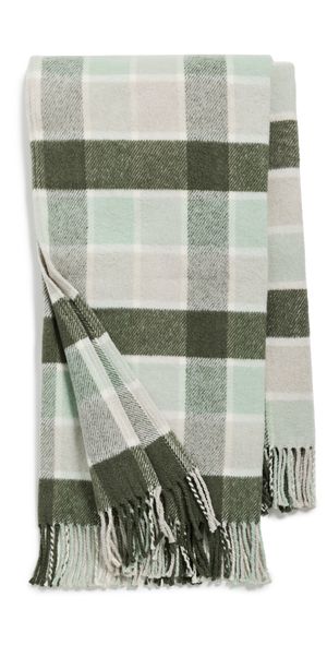 Weezie Plaid Throw Blanket Plaid One Size