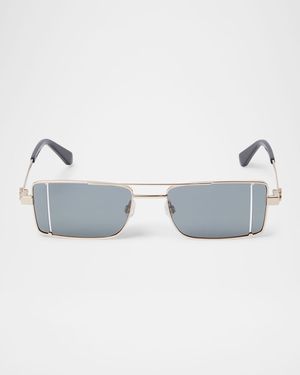 Men's Cortez Metal Rectangle Sunglasses