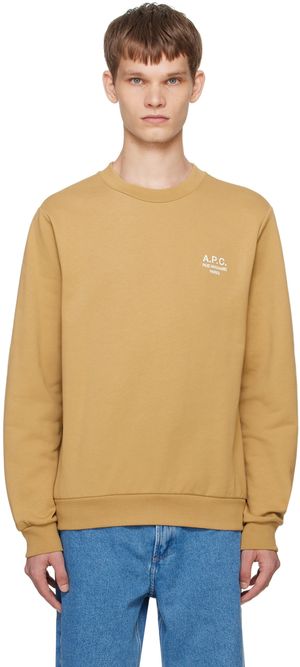 A.P.C. Tan Standard 'Rue Madame' Sweatshirt