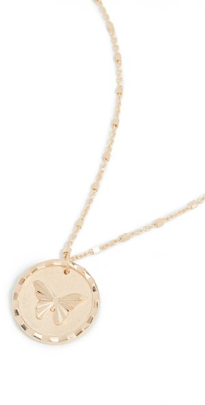 Jennifer Zeuner Jewelry Amelia Necklace Yellow Vermeil One Size