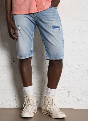 Le Temps Des Cerises - Bermuda droit en coton mélangé - Taille 40 - Bleu