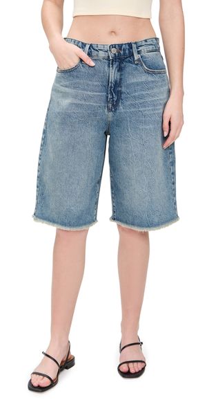 Good American Good Standard Ease Bermuda Shorts Indigo808 14