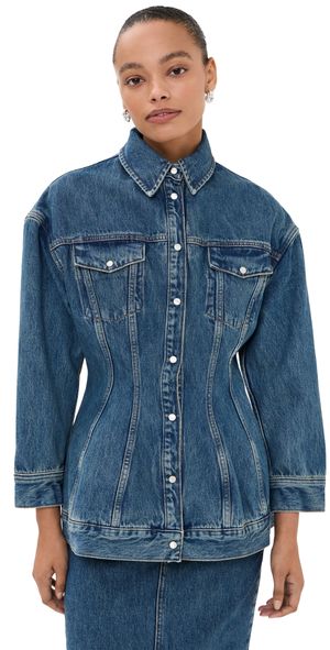 WARDROBE. NYC Denim Contour Jacket Indigo XS