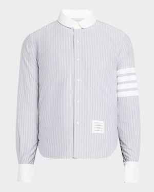 Men's 4-Bar Striped Sport Shirt