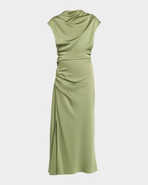 Burke Draped Midi Dress