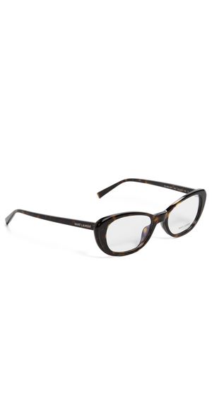 Saint Laurent SL 822 OPT Glasses Havana/Transparent One Size