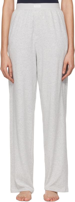 SKIMS Pantalon de détente décontracté gris - Boyfriend